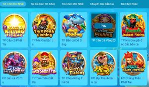 Các tự game bắn cá siêu hot tại nhà cái